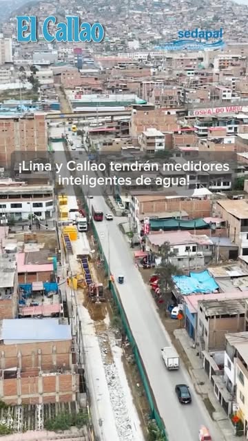 Vista aérea de una calle del Callao